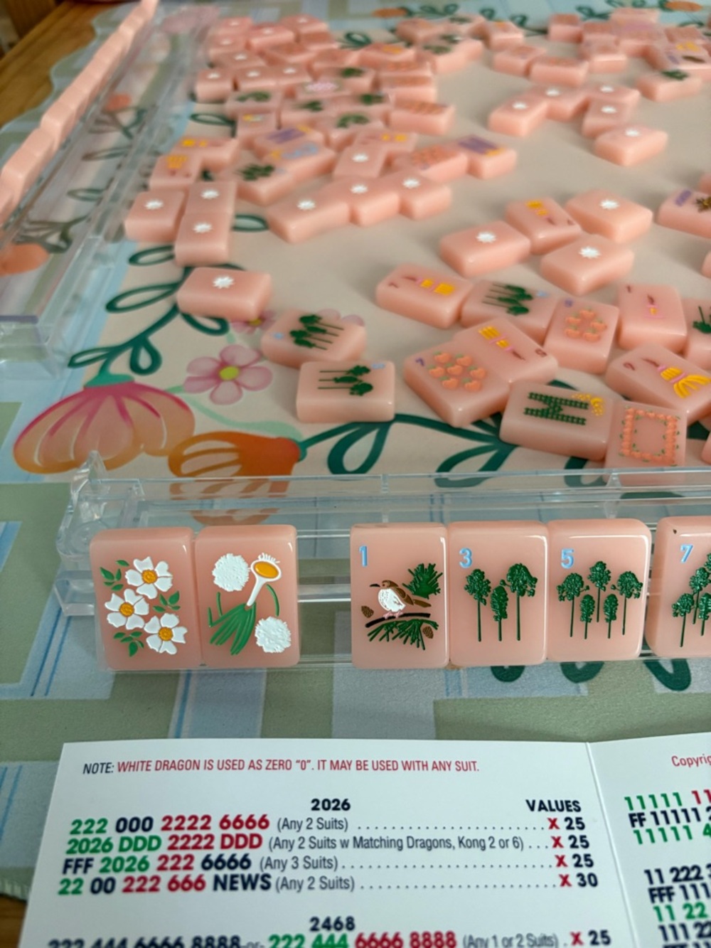 Scalloped Mahjong Mat